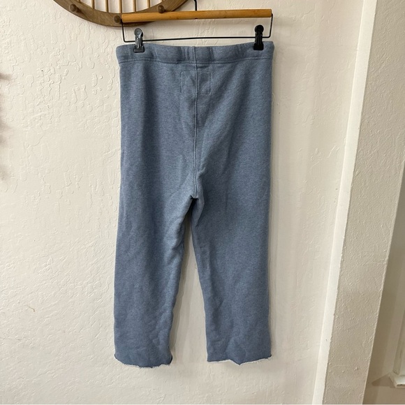 Frank & Eileen Catherine Blue Wide Leg Sweatpant Indigo Melange Small - Picture 3 of 10